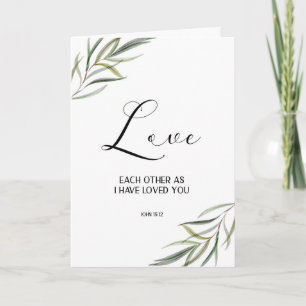 Leafy Bible Verse Thank you Folded card