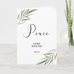 Leafy Bible Verse Thank you Folded card