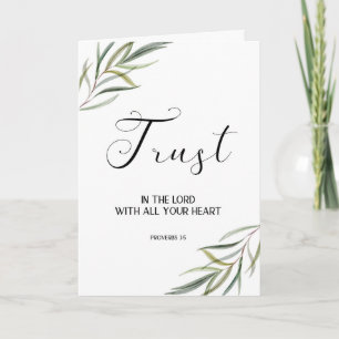 Leafy Bible Verse Thank you Folded card