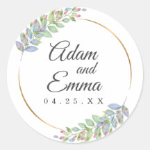 Leafy Botanical & Floral Buds Wedding