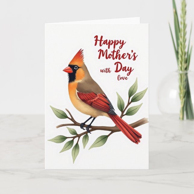 Leafy Branch Mothers Day Card (Front)