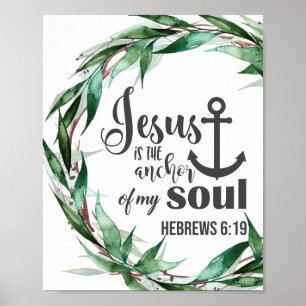 Leafy Christian/Bible Poster