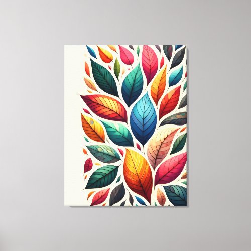 Leafy Colors Pt 1 Canvas Print