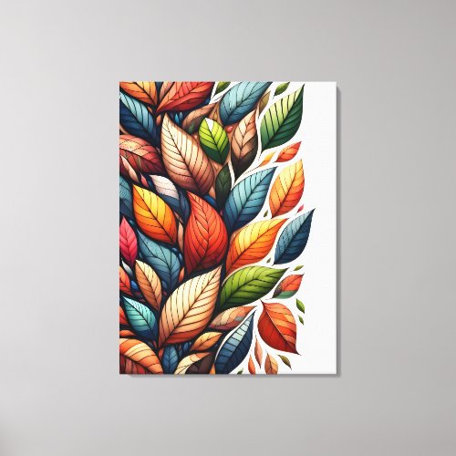 Leafy Colors Pt 3 Canvas Print