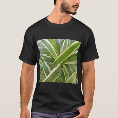 Leafy Comfort Classic Dark Cotton T_Shirt