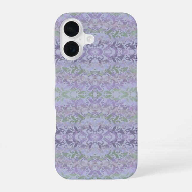 Leafy Creeping Vine Drawing Pattern With Pastels Iphone Case (Back)