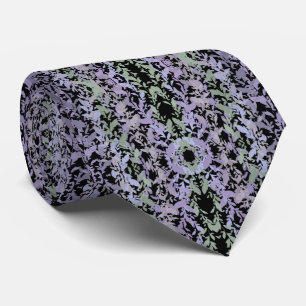 Leafy Creeping Vine Soft Pastel Drawing Pattern  Neck Tie