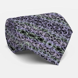 Leafy Creeping Vine Soft Pastel Drawing Pattern  Neck Tie