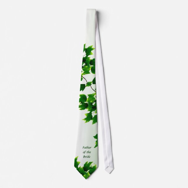 Leafy Father of the Bride Tie (Front)