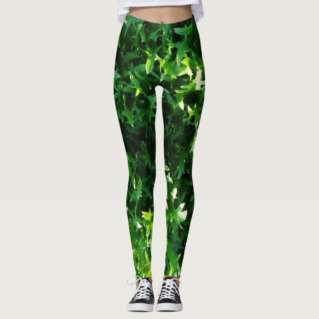 leafy green lettuce leggings (Front)