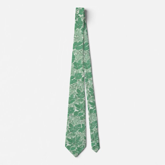 Leafy Green Neck Tie (Front)