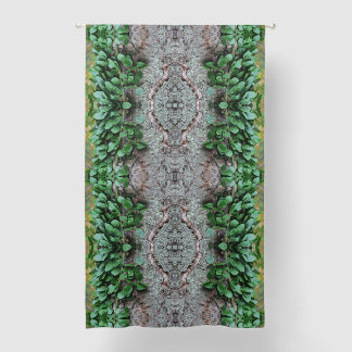 Leafy Green Vine On Tree Mirror Abstract Blackout Curtains
