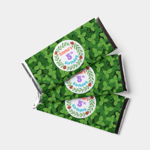 Leafy Kids Birthday Party Candy Bar Wrappers