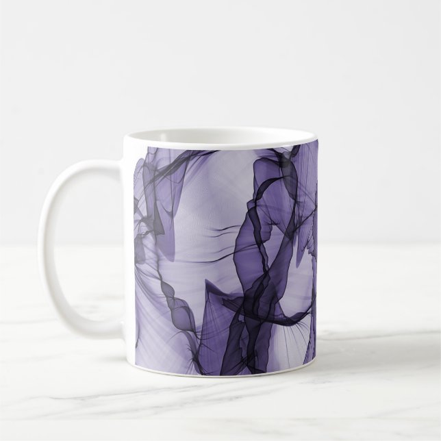 Leafy lavender film elegant design coffee mug (Left)