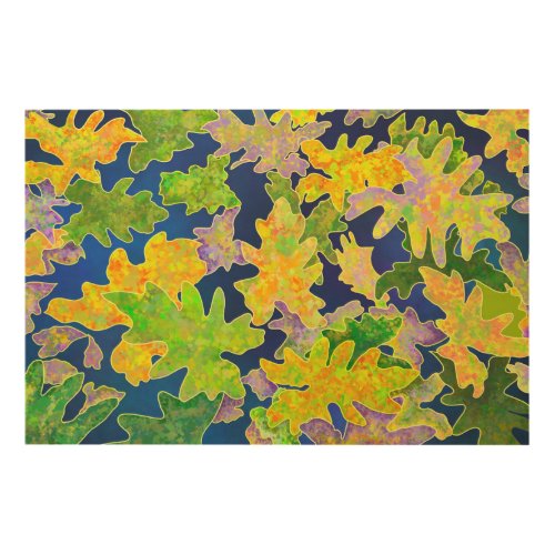 Leafy leaf wood wall art