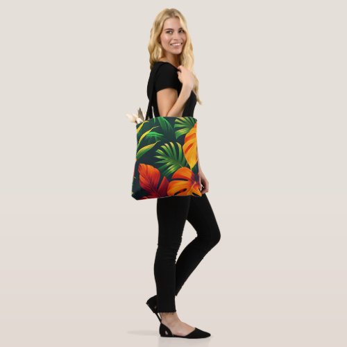 LEAFY LEAVES NATURE GARDEN TOTE BAG