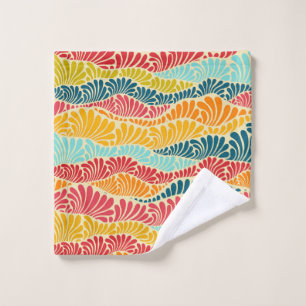 Leafy Mosaic Bath Towel Set
