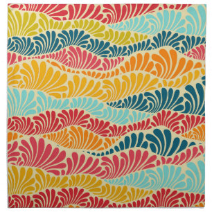 Leafy Mosaic Cloth Napkin