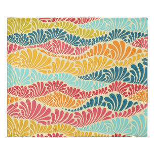 Leafy Mosaic Duvet Cover