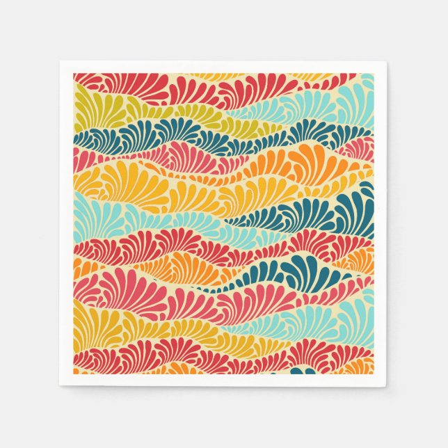 Leafy Mosaic Napkins (Front)
