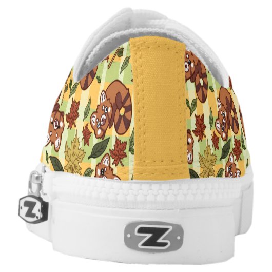 Leafy Red panda Shoes (Left Shoe Back)
