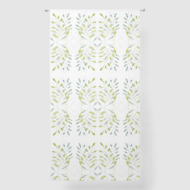 Leafy Retreat Sheer Curtains (Front)