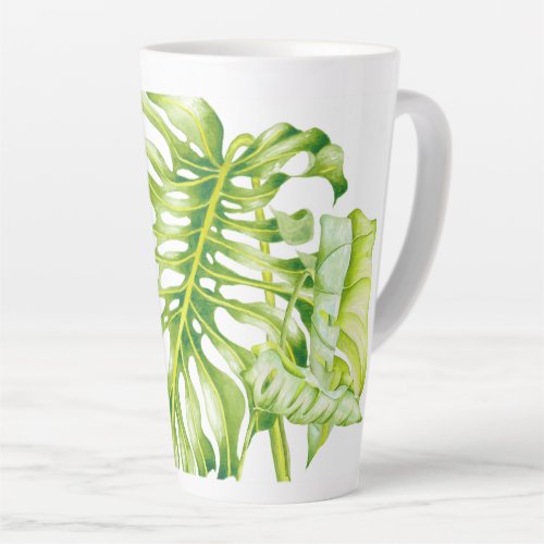 Leafy Sculptures on a Large Latte Mug