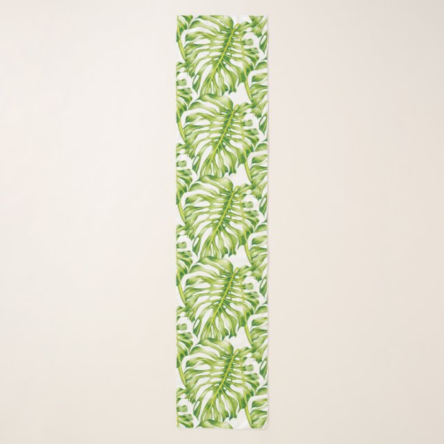 Leafy Sculptures on a Scarf (3) (Front)