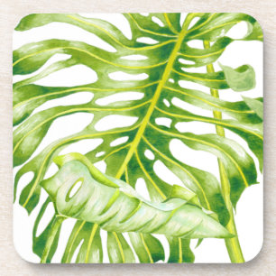 Leafy Sculptures on a Set of Coasters (2)