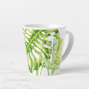 Leafy Sculptures on a Small Latte Mug