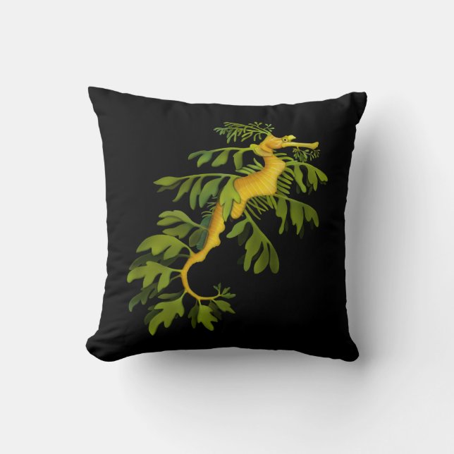 Leafy Sea Dragon Art Pillow (Front)