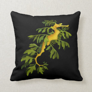 Leafy Sea Dragon Art Pillow