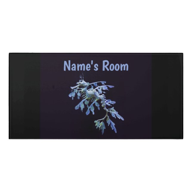 Leafy Sea Dragon Door Name Plate Sign (Classic Front)