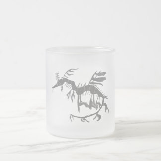 Leafy Sea Dragon Fossil Frosted Glass Coffee Mug