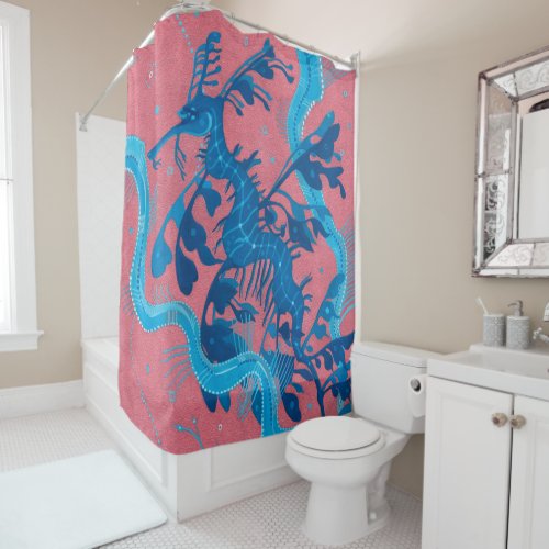 Leafy Sea Dragon Seahorse Fish Underwater Animals Shower Curtain