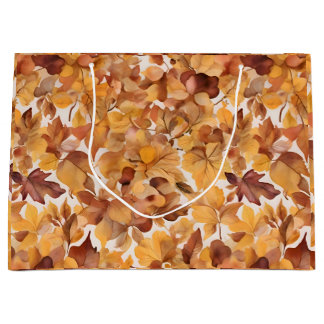 Leafy Shades Of Color Pattern Design Gift Bag