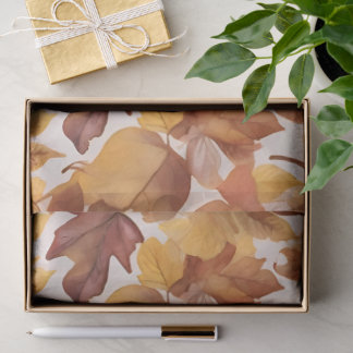 Leafy Shades Of Color Pattern Design Tissue Paper