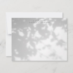 Leafy Shadow Effect Note Card