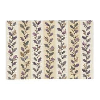 Leafy Stripes table placemat