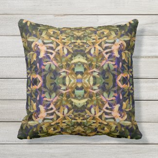 Leafy Tapestry Outdoor Pillow