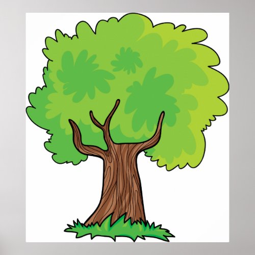 Leafy Tree Green Leaves Poster