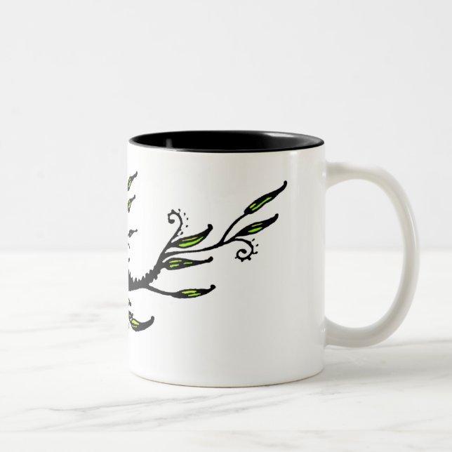 Leafy Two-Tone Coffee Mug (Right)
