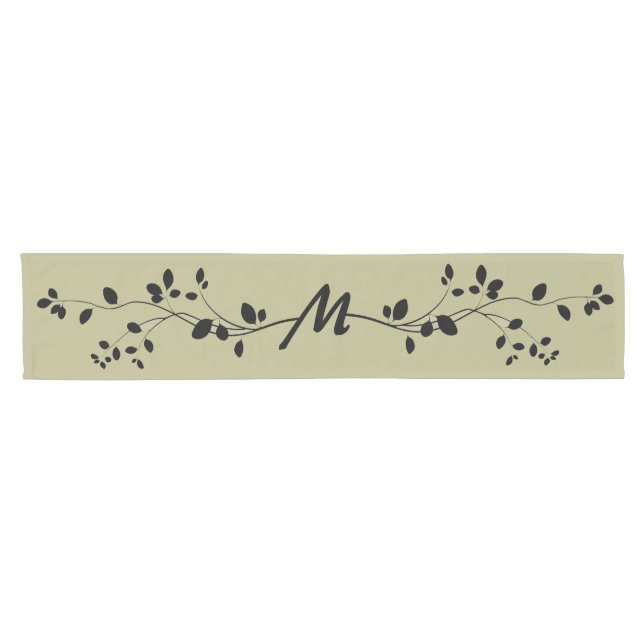 Leafy Vine Design Table Runner (Horizontal)