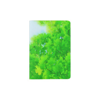  Leafy Watercolor Passport Holder