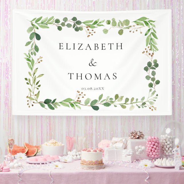 Leafy Wedding Banner (Party)