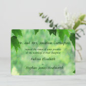 Leafy Wedding Invitation (Standing Front)