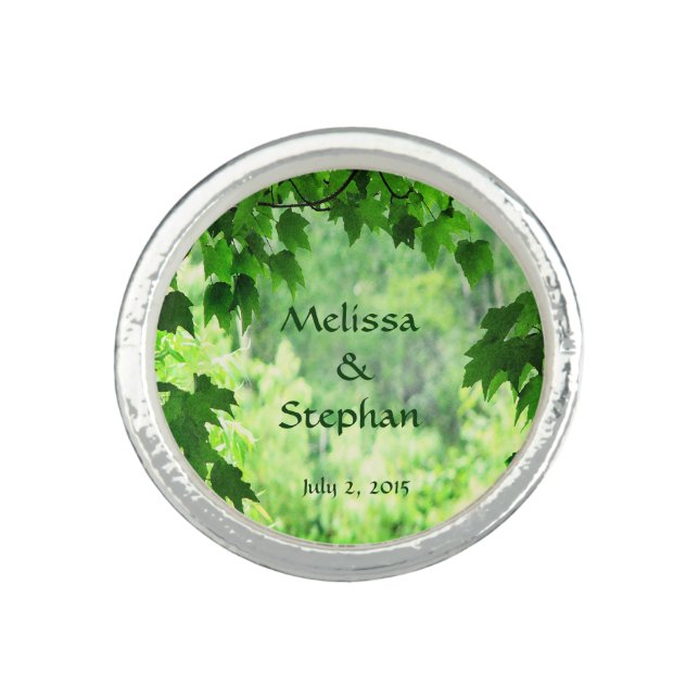 Leafy Wedding Ring (Front)