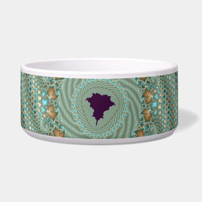 Leafy Whorls Fractal Bowl (Front)