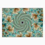 Leafy Whorls Fractal Card