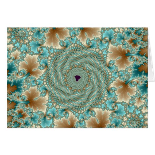 Leafy Whorls Fractal Cards (Front Horizontal)